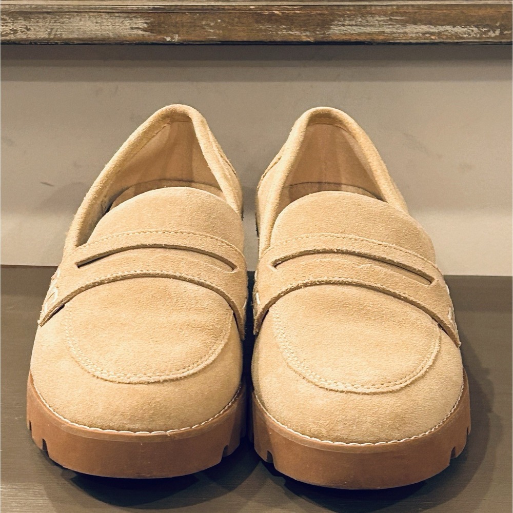 Vionic Cheryl II Womens Loafers Shoes Sz 6M Sand Suede Moc Toe Slip-on - Picture 4 of 7